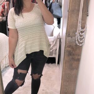 Anthropologie sleeping on snow xsmall boho top
